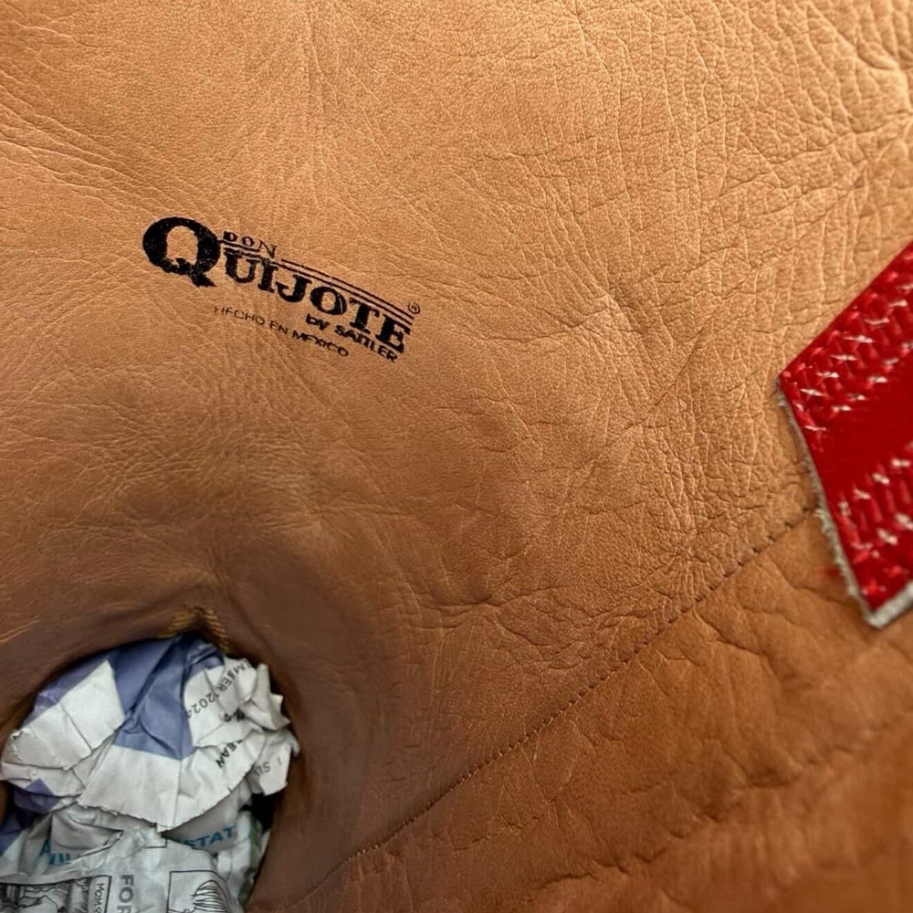 1990s Don Quijote Inlay Boots — Women’s 7.5 M Vintage Cowboy Cowgirl Boots - Picture 6 of 6